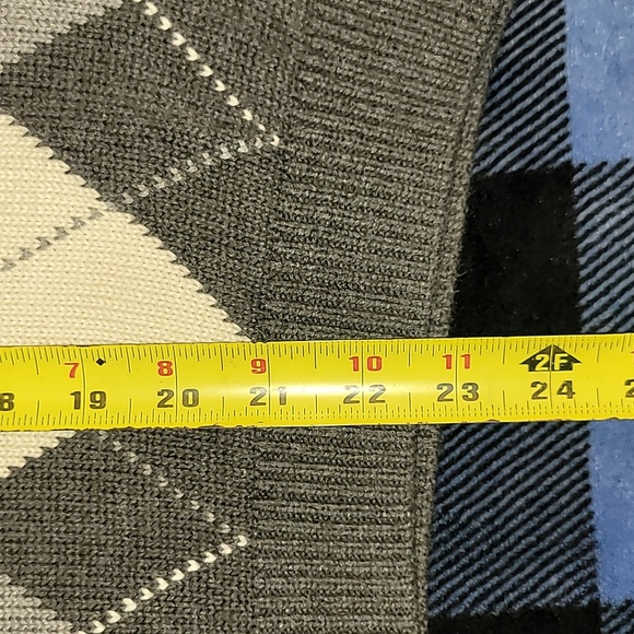 Y2k. John Galt. Argyle. Crewneck pullover. Cotton blend. Like-new. Men's medium - Picture 10 of 16